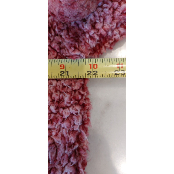 True Grit Frosty Tipped Fuchsia 1/4 Zip Fleece Pullover, Large - Picture 6 of 8